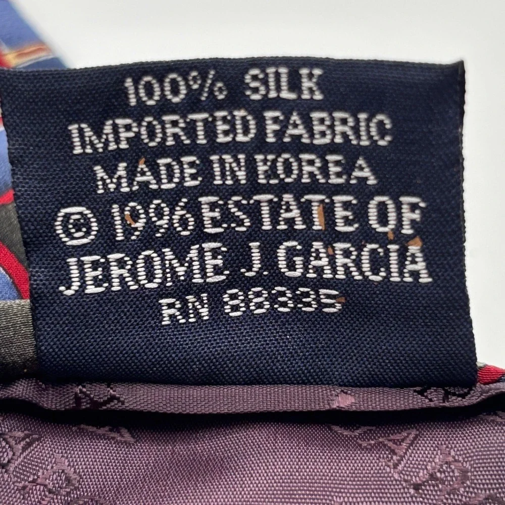 Jerry Garcia Ancient Writing Collection 15 Silk Tie J. Garcia Art